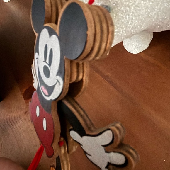 Wooden Mickey Movable Toy/Ornament - Picture 3 of 3